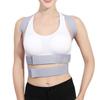 Posture Corrector Adjustable Concealed Breathable Soft Gray Back Straightener Brace for Women Men S