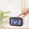 Battery Powered Mini Digital Alarm Clock Temperature Date Week Backlight Snooze Mute Table Clock 12/24H Countdown LCD Clock