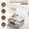 Password Lock Safe Case Household Robust Privacy Organizer Document and ID Box Large Capacity Lockable for Desktop Storage Box