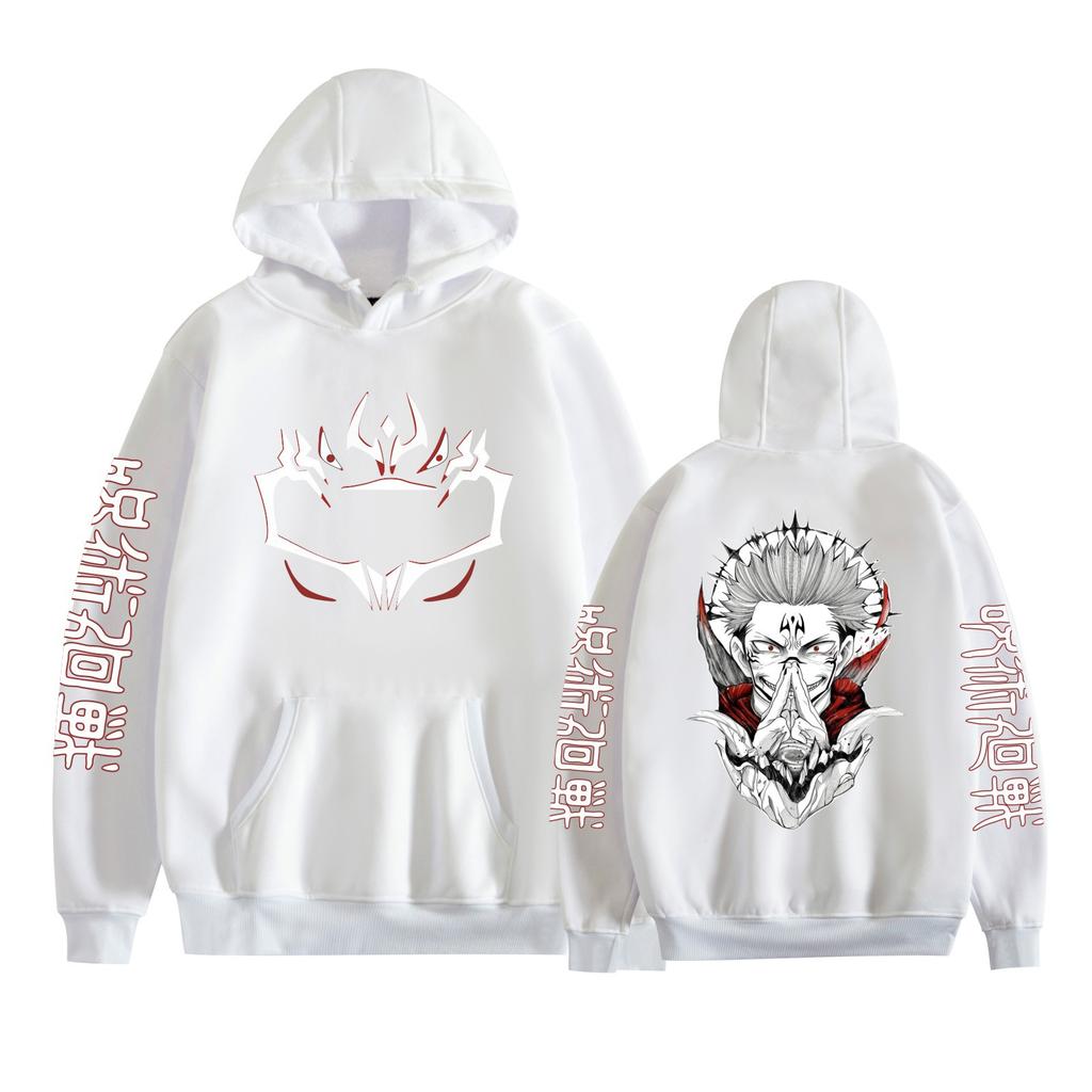 Funny Jujutsu Kaisen Long Sleeve Casual Hoodies Cool Anime Ryomen Sukuna Printed Men Women Fashion Harajuku Sweatshirt Clothes Sudaderas