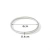 Htpwe Stainless Steel Glossy Solid Buckle Bracelet For Women 18k Gold Couple Holiday Gift Bracelet Party Daily Zircon