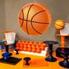 Пиньята Баскетбол с повязкой на глаза, битой и конфетти. Принадлежности для вечеринки в баскетбольной тематике для детей, взрослых, сувениры для спортивной вечеринки по случаю дня рождения