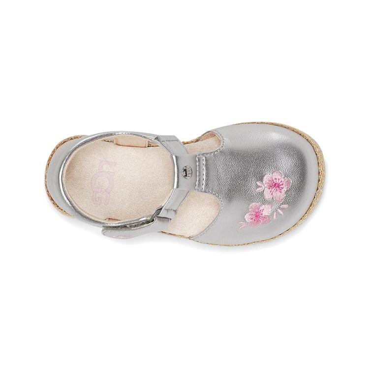 (ТД) Сандалии UGG Emmery 'Серебристый металлик' для малышей 1118574T-SLVM