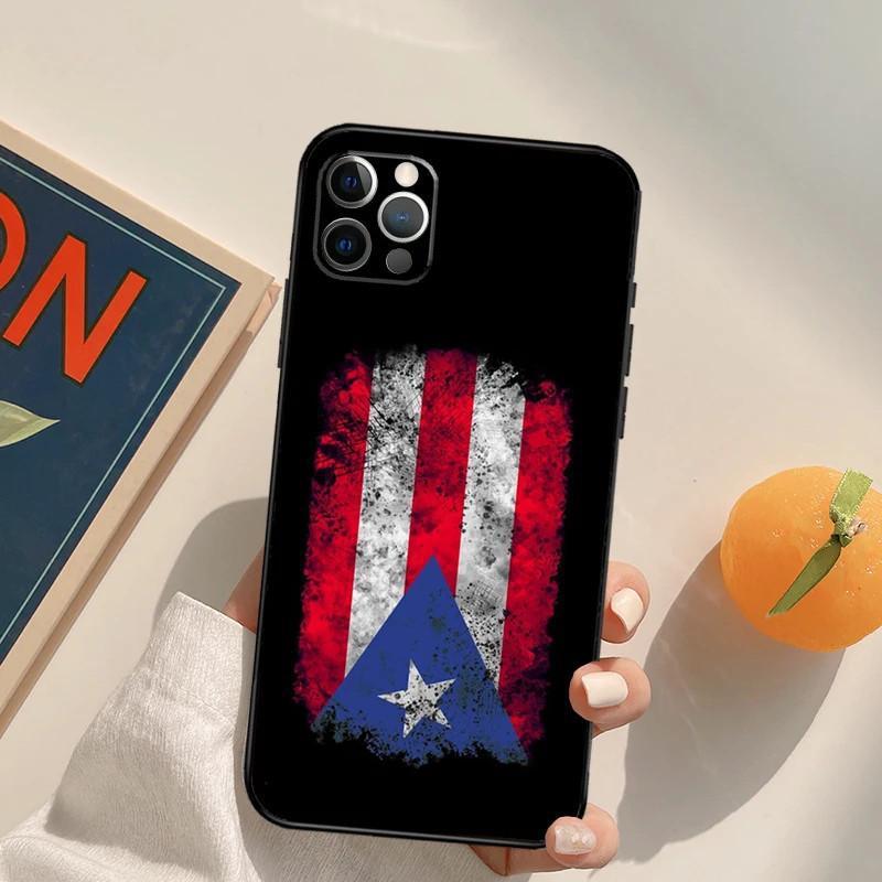 Чехол для мобильного телефона Apple IPhone15ProMax с флагом Пуэрто-Рико, окрашенный и устойчивый к падениям, чехол для мобильного телефона Huawei Three.