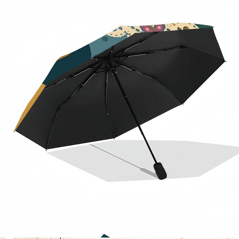 Masha and the Bear Print Automatic Open Close Umbrella, Portable Foldable Umbrella, for Outdoor Commute Camping Trip, Ideal Birthday Gift