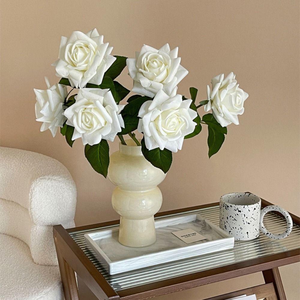 Real Touch Rose Artificial Flower Multicolor Lifelike Rose Flower Faux Flower Home Decoration