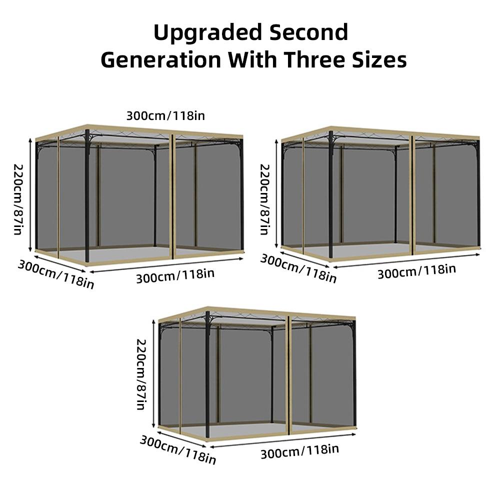 Москитная сетка для патио, зонтичная сетка для крыльца, патио и жилых помещений на открытом воздухе
