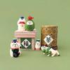 Японский Чайный Сад Сцена Отдыха Украшение ZAKKA Мода Игра Подарок суши Игрушка Кошка Сделай Сам Смола Милый зерно Ремесло Маленькое Украшение