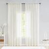 Lace Curtain with Vintaged Flower Embroidery tulle Transparent Panels Curtains for Bedroom Living Room Window Drapes