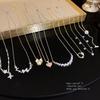 Butterfly Pearl Necklace for Women: High-End Titanium Steel Clavicle Chain Inspired by Internet Trends.