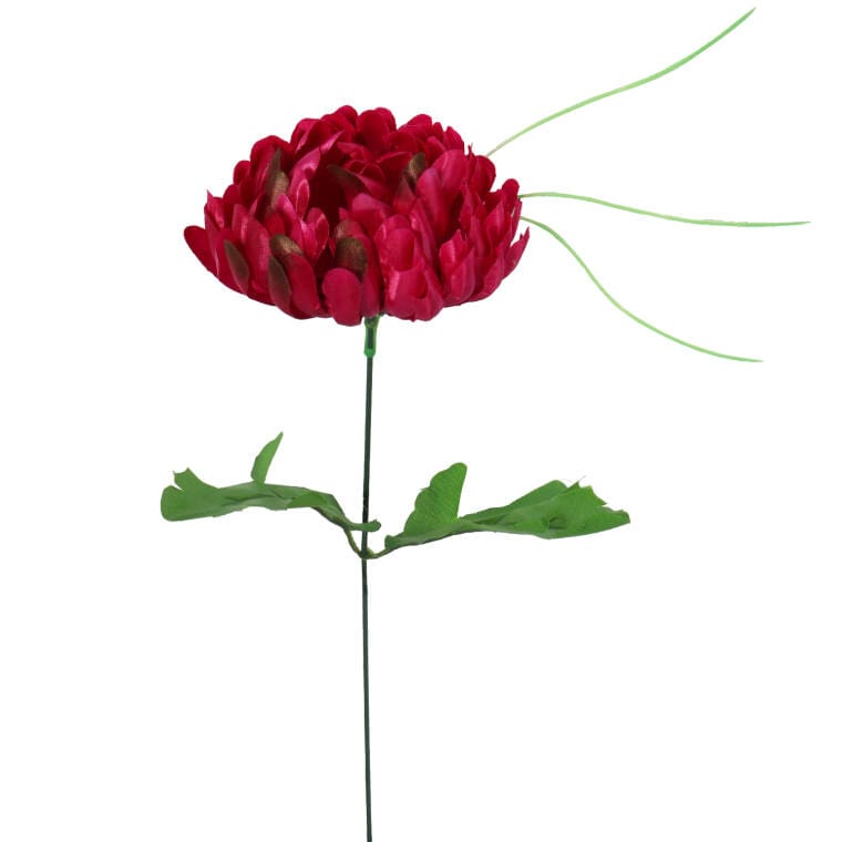 Artificial Dark Pink Chrysanthemum 45 cm - All Saints' Day Decoration
