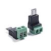Разъемы для передачи питания 5 В MicroUSB на 2-контактные клеммы Зарядный кабель для мобильных устройств
