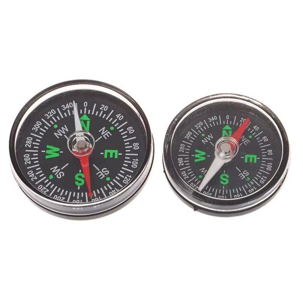10pcs ABS Camping Pocket Compass 35MM Navigation Climbing Riding Gift New Handheld Compass