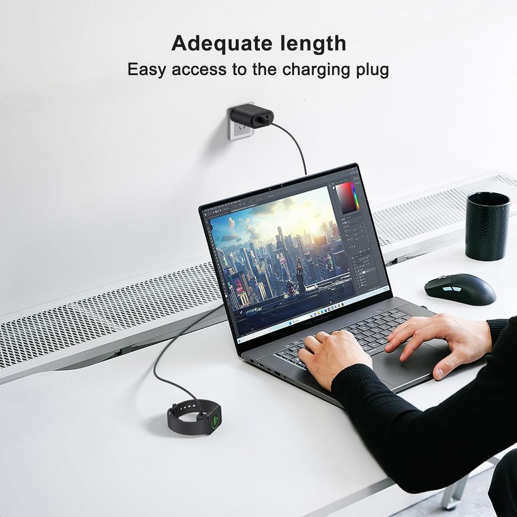 2 шт. для Samsung Galaxy Watch Fit 3 SM-R390 USB-C Зарядное устройство для смарт-часов Запасное зарядное устройство