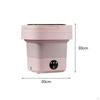 Foldable Mini Washing Machine 6.5L 3 Models Powerful for Travel Dorm Laundry Green
