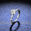 Ring S925 Silver Moissanite 6-claw Snake-shaped Hollow Diamond Ring Ring Women's Fashion Trendy Ring Wedding Ring Proposal Diamond Ring