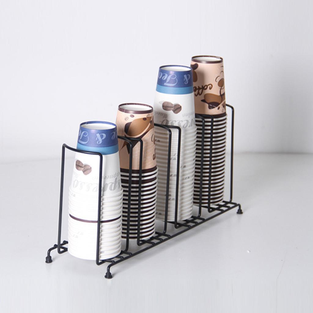 Dispenser 4 Stacks Lid Holder Kitchen Rack Drink Stand 100mm
