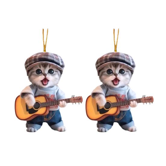 Собака Кошка Автомобильный Шарм Акриловый Подвеска на Зеркало Заднего Вида Милый Брелок для Рюкзака Уникальная Форма Автомобиль