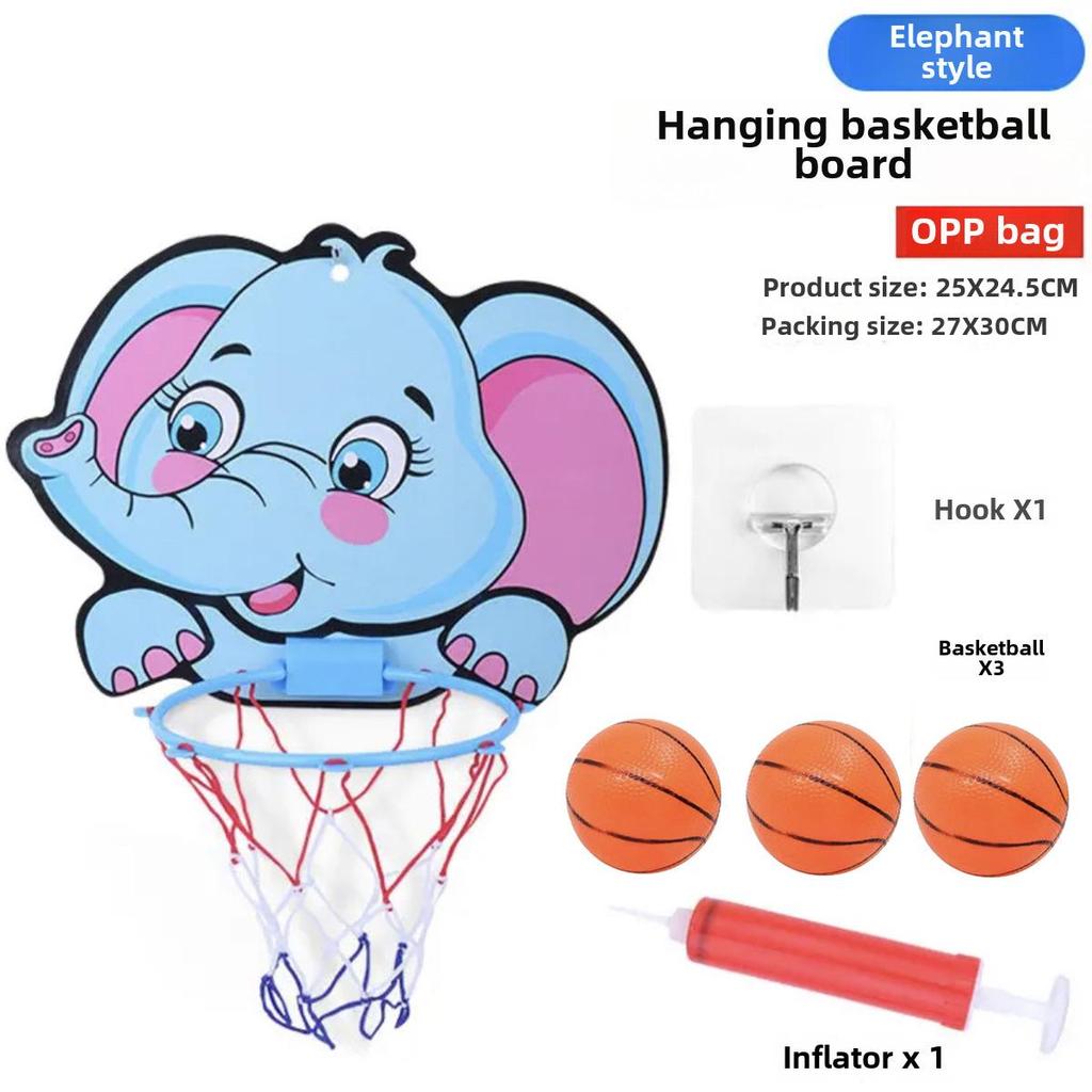 Wall-Mounted Indoor Basketball Hoop Toy for Boys, Ages 1-3