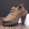 Luxury Brand Men Leather Business Casual Leather Shoes Outdoor Men's Autumn Anti Slip Wear-resistant Comfortable Workwear Shoes