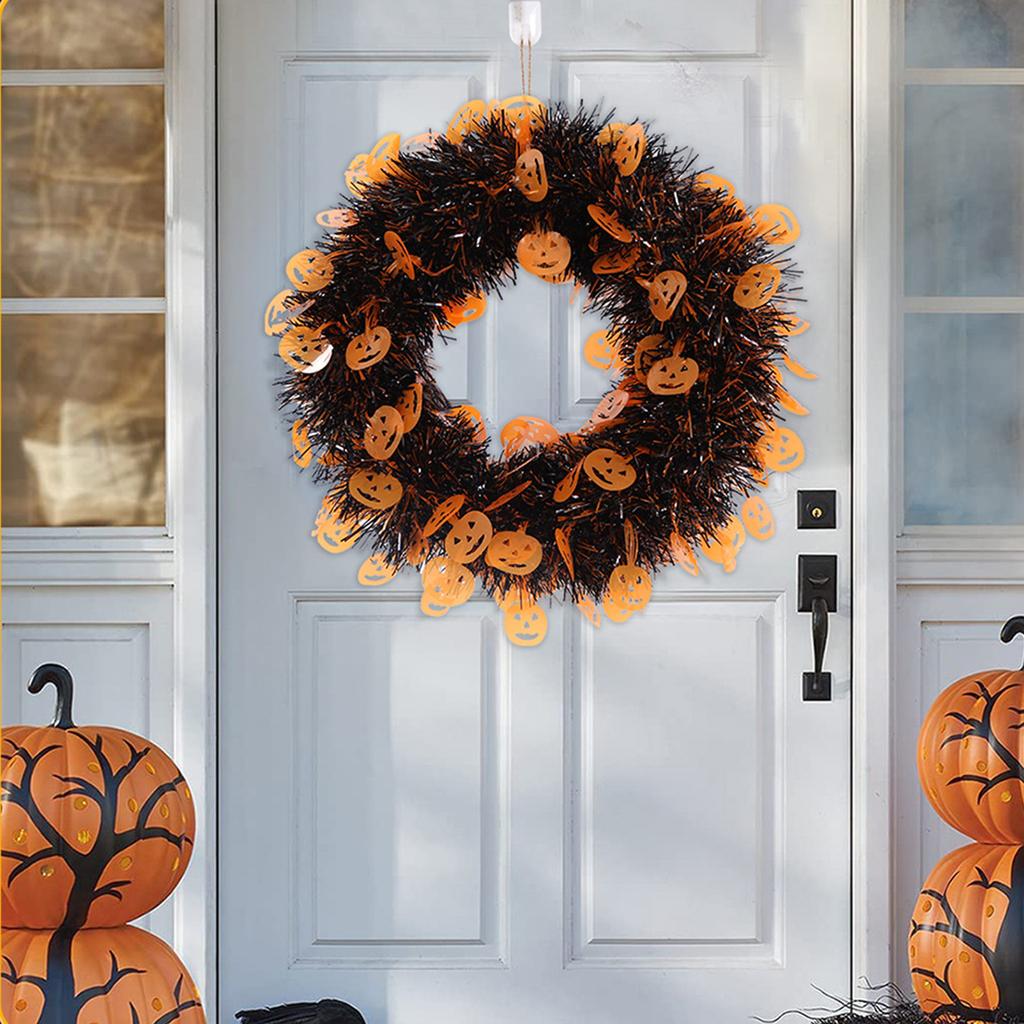 Хэллоуин передняя дверь венок висит гирлянда искусственный череп венок для стены Хэллоуин праздник