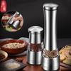 Stainless Steel Pepper Grinding Bottle Manual Peppercorns Black Pepper Grinder Adjustable Coarseness Kitchen Salt and Pepper Grinding Bottle