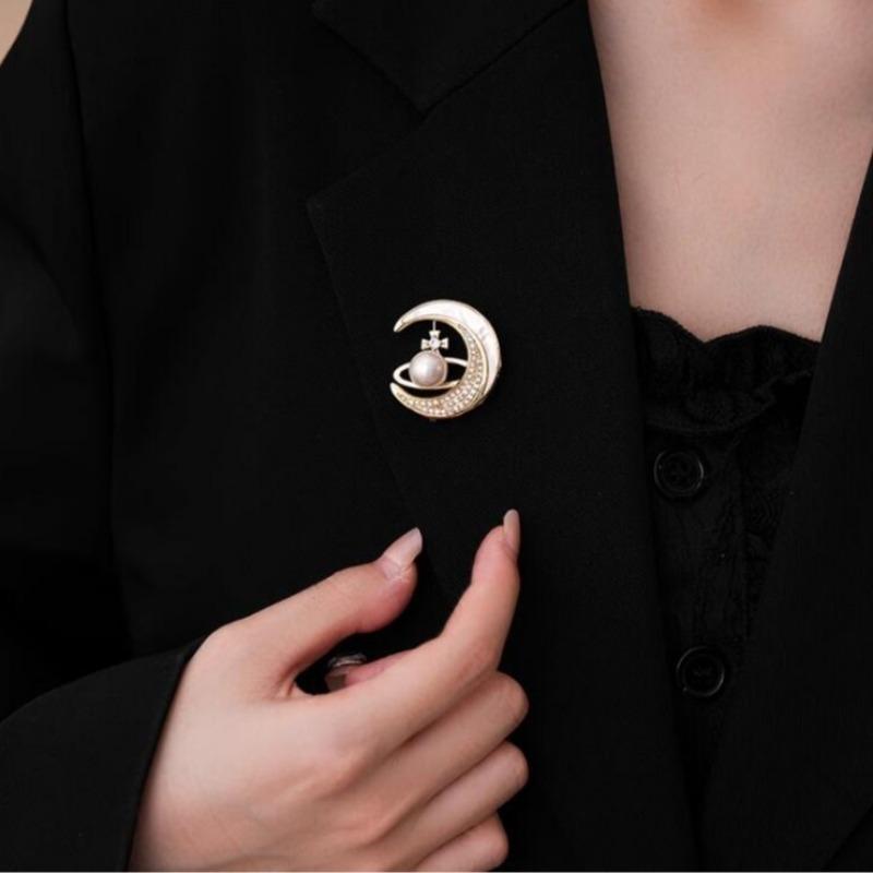 Брошь Shell Moon, роскошный женский темперамент, простой цветок на груди, ощущение высокого класса