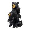Animal Ornaments, Gardens, Courtyards, Outdoor Solar Resin Craft Decorations, Black Bear Sculptures, Garden Ornaments