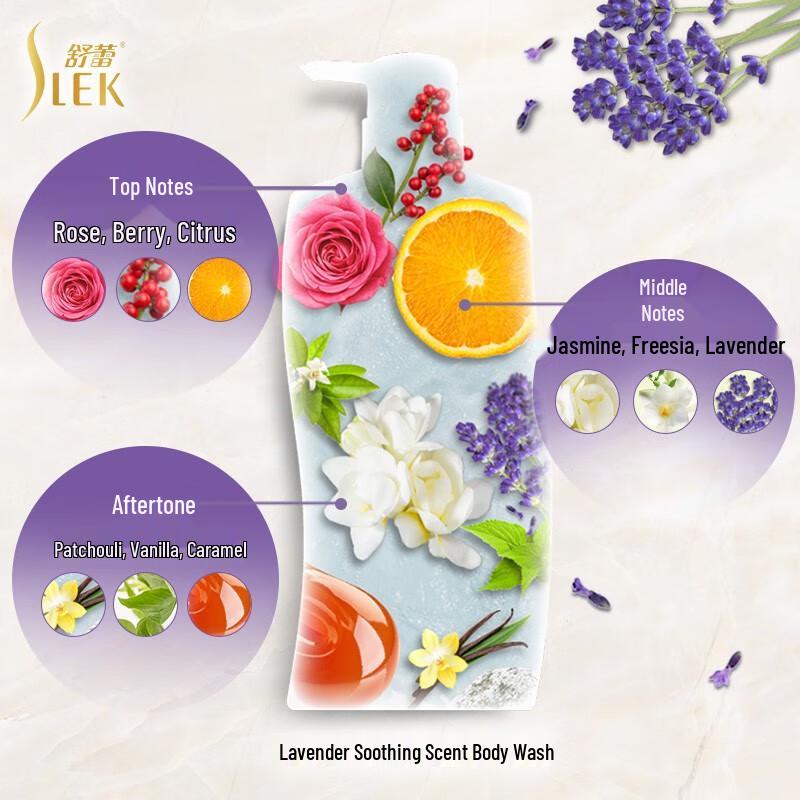 SLEK Lavender Soothing Shower Gel Family Pack