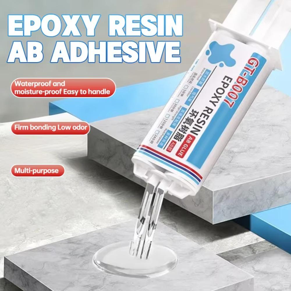 Суперлипкий Прозрачный Эпоксидный Клей AB 50 мл Ремонт Сильный Адгезив Безопасный Быстросохнущий Герметик Для Дерева Металла Керамики Пластика