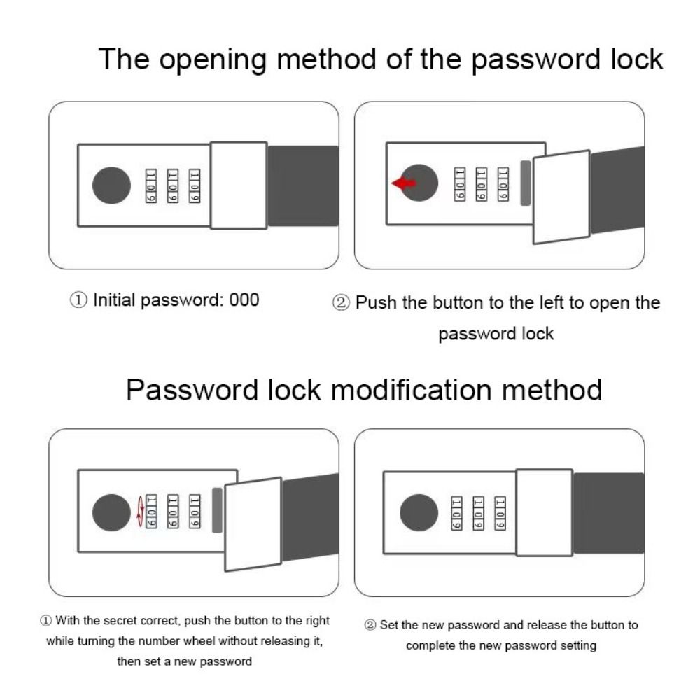 200 Pages Password Lock Notebook with Coded Lock Diary Book Retro Student Notepad Stationery