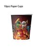 Ninja Themed Birthday Party Tableware Set Paper Cups Plates Napkins Tablecloths Banners Gift Bags Backdrop Party Decor Supplies