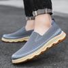 Flying Woven Large-size Men's Shoes, New One-pedal Lazy Shoes, Breathable and Light Thick-soled Thin Mesh Shoes, Mesh Trendy Shoes