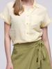 WOMEN' LINEN SHIRT BLOUSE WITH POCKET