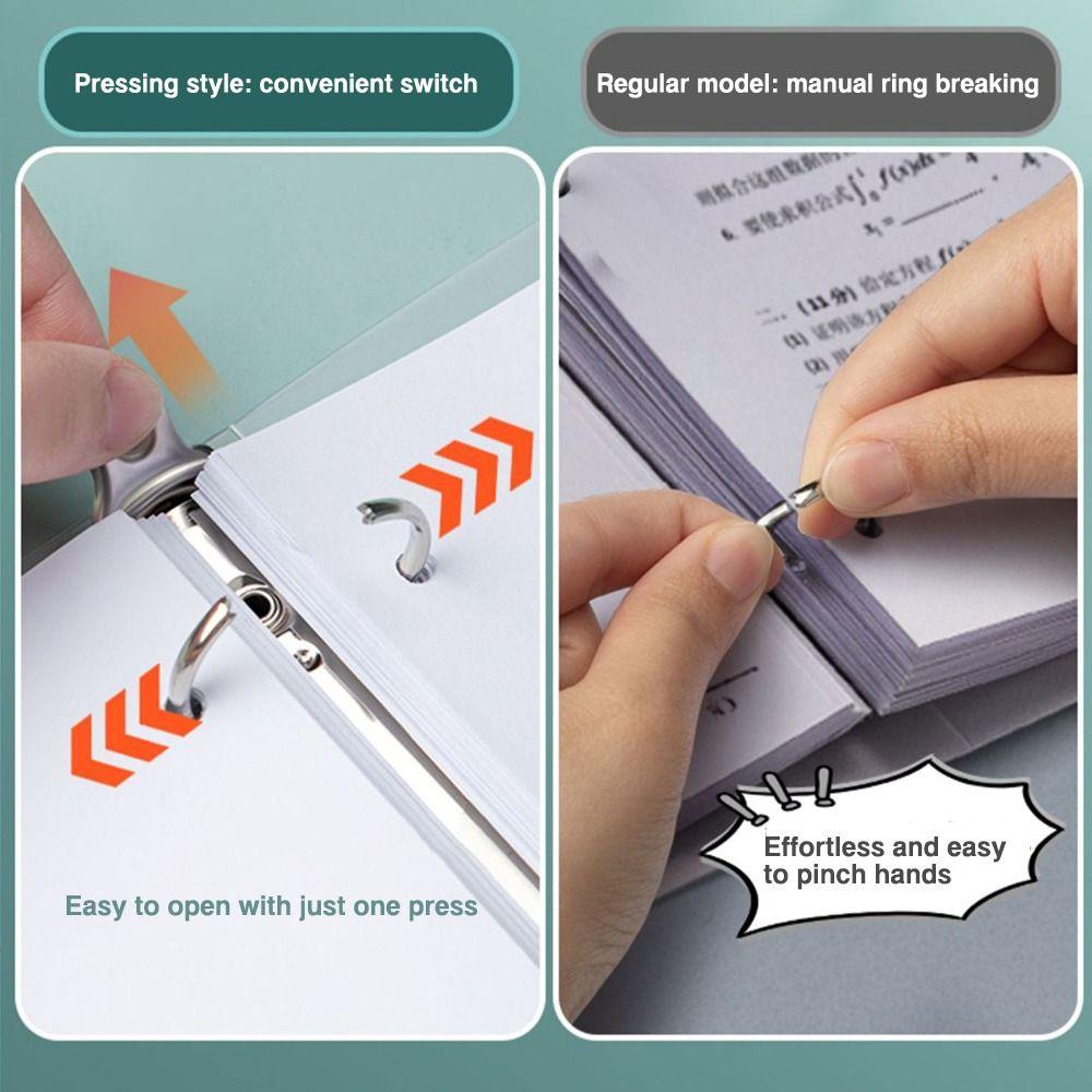 Loose Leaf Storage Booklet A4/A5/B5 Binder Photo Album Multifunctional Archives Bag  School