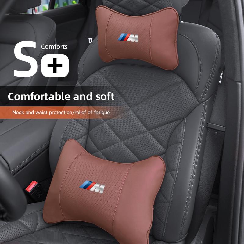 NTSM5 Motorcycle Sticker/Car Seat Headrest Auto Logo Neck Pillow For BMW M Performance E60 E46 E90 E39 E87 E36 E92 E70 E91 X3 X5 X1 X2