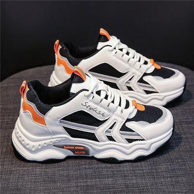 Новые весенние туфли для папы для женщин, модные, с круглым носком, на шнуровке спереди, на толстой подошве, повседневные, женские спортивные туфли для студентов