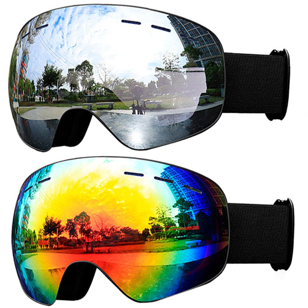 Двойные слои противотуманных горнолыжных очков для спорта на открытом воздухе Очки для сноуборда и катания на лыжах для мужчин и женщин
