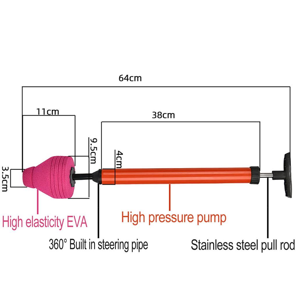 High Pressure Toilet Unblock,Toilet Plunger Kits,One Shot Toilet Pipe Plunger,Air Plunger For Toilet, Floor Drain, Clogged Pipe