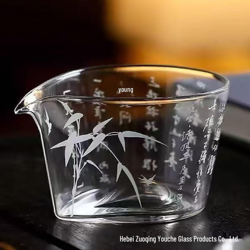 Чайный диспенсер из высокоборосиликатного термостойкого стекла, Большая емкость, Чаша справедливости «Золотая цикада»