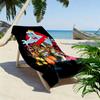 Retro monster ghost 2D Flat Print Beach Towel, Large Soft Quick Dry Towel for Beach Camping SwimmingSSTJ0917277