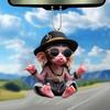 Arrive Acrylic Monkey Pendant Personalized Decor Pendant Christmas Monkey Pendant Car Cartoon Xmas Tree Acrylic Ornament