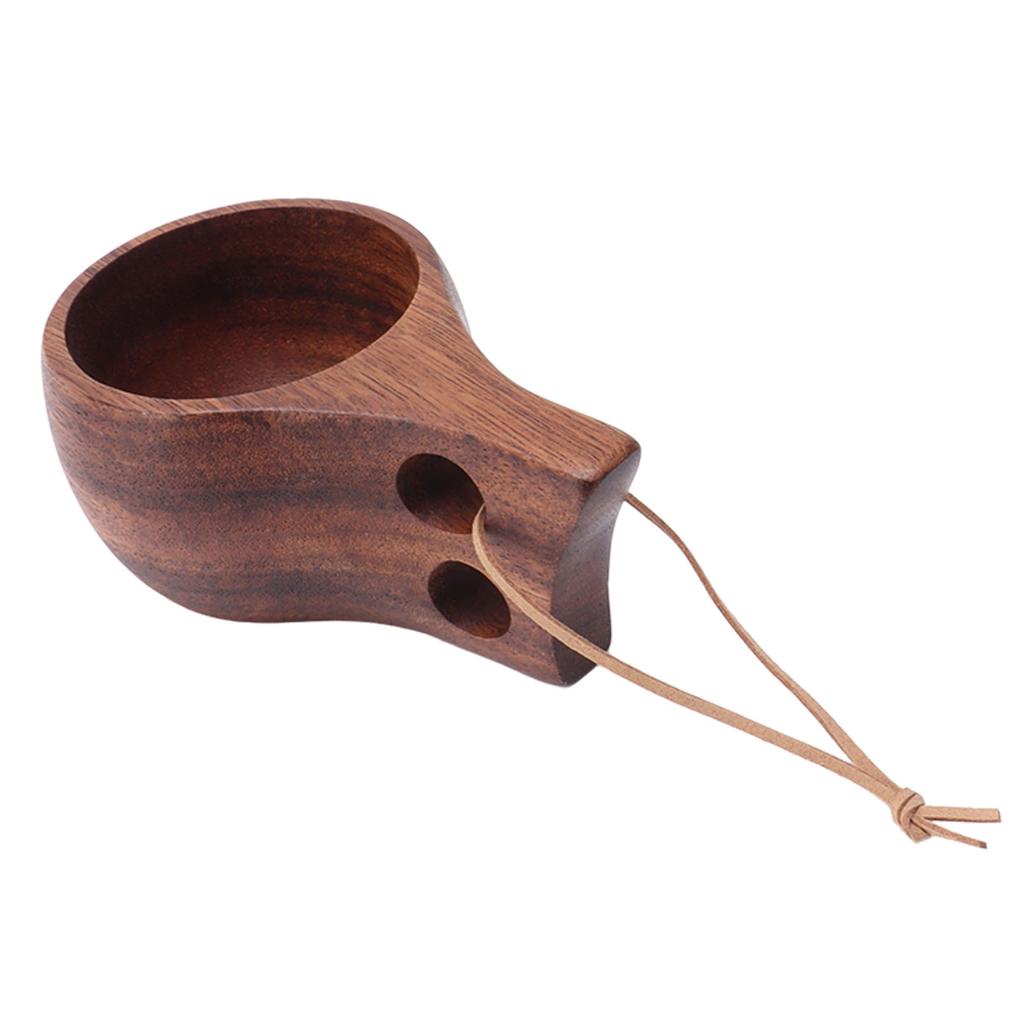 Деревянная чашка, чайная кружка, портативная, ручная резьба, натуральная питьевая чашка, деревянная кофейная кружка для дома, ресторана, кемпинга