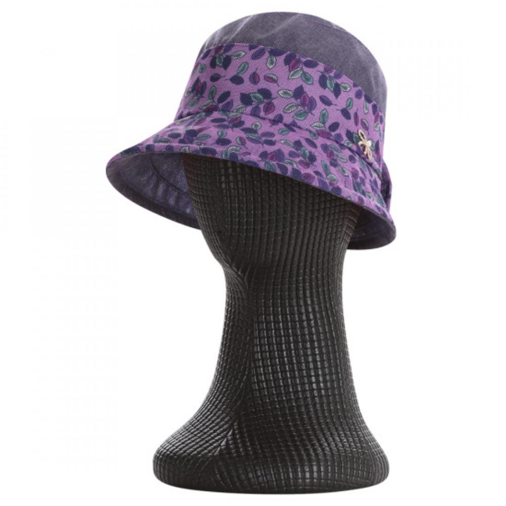Shop Lolo Women Mesh Flower Bucket Hat Purple Km Wh 0640