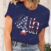 Happy 4th Of July Tshirts Independence Day T Shirts Summer Tshirt Casual Short Sleeve Tees Round Neck Tops Womens Clothing