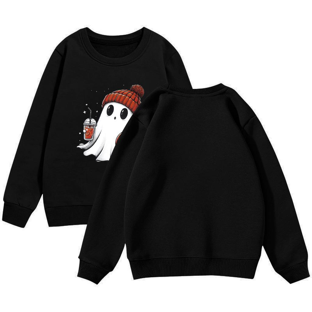 Halloween Day Girls Round Neck Pullovers For Kids Printed Baby Tops