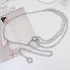 Metal Waist Chain Multilayer Waist Belt Dress Adjustable Decorative Waist Belt