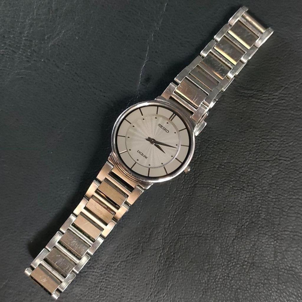 [USED] SEIKO Exceline 4J40 Gray Silver Quartz