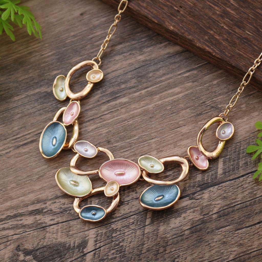 Эмалевый цвет полый геометрический цветок длинная подвеска, женская подвеска-ожерелье в форме сердца с высоким чувством универсальности