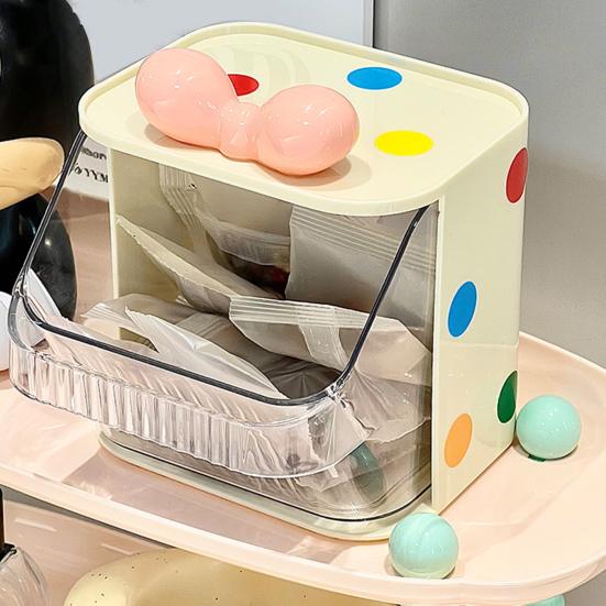 Wall Mount Coffee Bag Organizer Storage Rack Large Capacity Strong Load-bearing U-Shaped Opening Transparent Storage Box